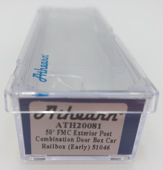 Athearn ATH20081 N Scale Railbox 50' FMC Ex-Post Combo Door Box Car #51046 EX/Box