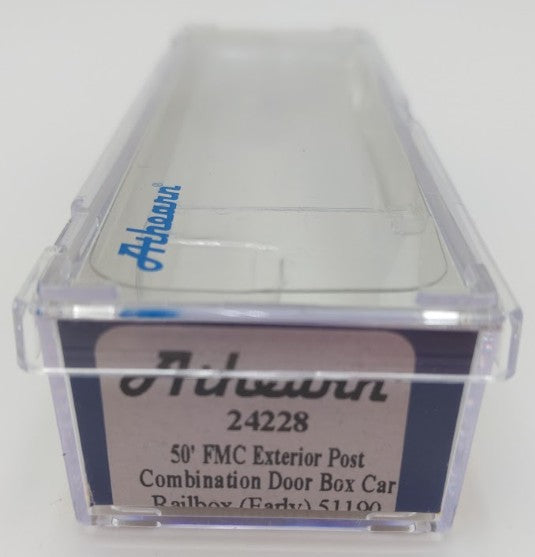 Athearn 24228 N Scale Railbox 50' FMC Exterior Post Combo Door Box Car #51190 EX/Box