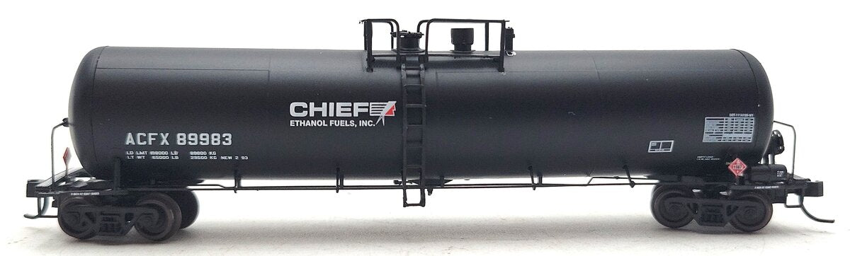 Athearn 10580 N Scale ACFX Chief Ethanol Fuels, Inc 30K Gallon Tank Car #89983 EX/Box