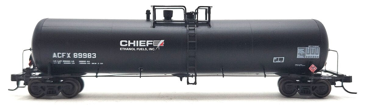 Athearn 10580 N Scale ACFX Chief Ethanol Fuels, Inc 30K Gallon Tank Car #89983 EX/Box