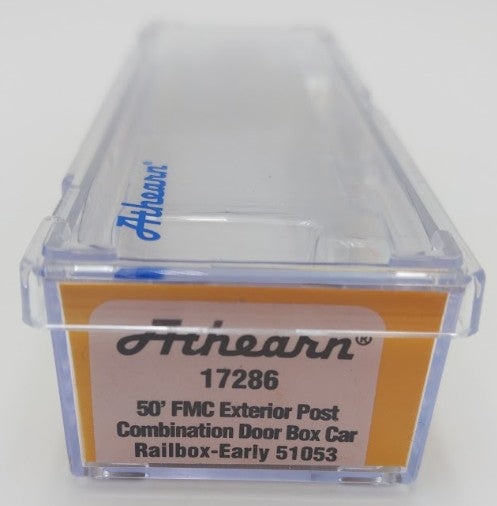 Athearn 17286 N Scale Early RailBox 50' FMC Combo Door Boxcar #51053 EX/Box