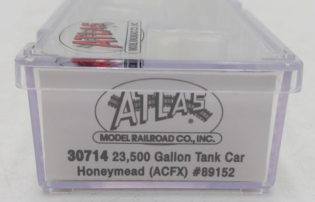 Atlas 30714 N Scale Honeymead ACFX 23,500 Gallon Tank Car #89152 LN/Box