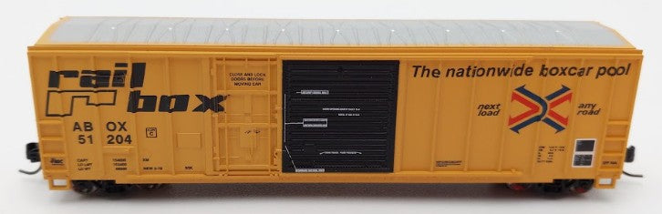 Athearn 24229 N Scale Railbox 50' FMC Exterior Post Combo Door Box Car #51204