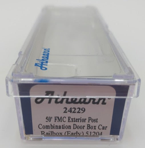 Athearn 24229 N Scale Railbox 50' FMC Exterior Post Combo Door Box Car #51204