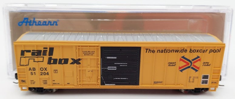 Athearn 24229 N Scale Railbox 50' FMC Exterior Post Combo Door Box Car #51204