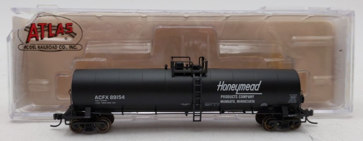 Atlas 30711 N Scale Honeymead 23,500 Gallon Tank Car #89154 LN/Box