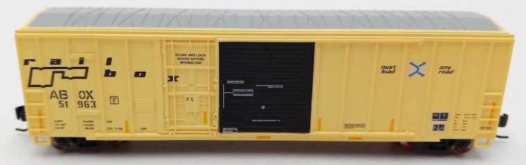 Athearn 24590 N Scale Railbox 50' FMC Exterior Post Combo Door Box Car #51963 LN/Box