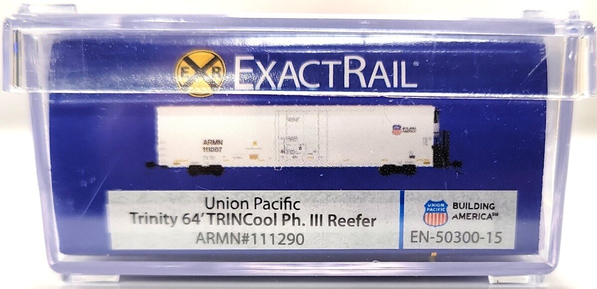 ExactRail EN-50300-15 N Scale UP 64' Reefer Car #111290 EX/Box