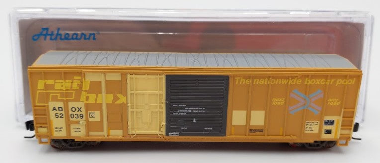 Athearn ATH20089 N Scale 50' FMC Ex-Post Combo Door Box Car RBOX #52039 EX/Box