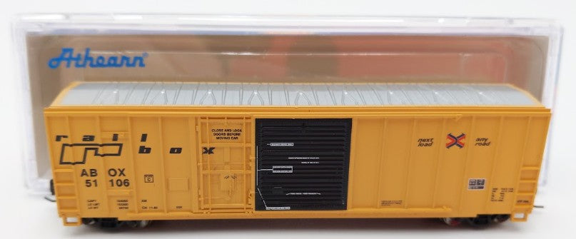 Athearn 24232 N Scale Railbox 50' FMC Exterior Post Combo Door Box Car #51106
