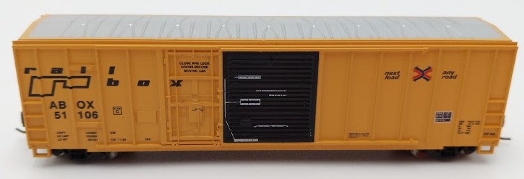 Athearn 24232 N Scale Railbox 50' FMC Exterior Post Combo Door Box Car #51106