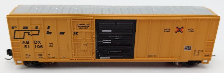 Athearn 24232 N Scale Railbox 50' FMC Exterior Post Combo Door Box Car #51106