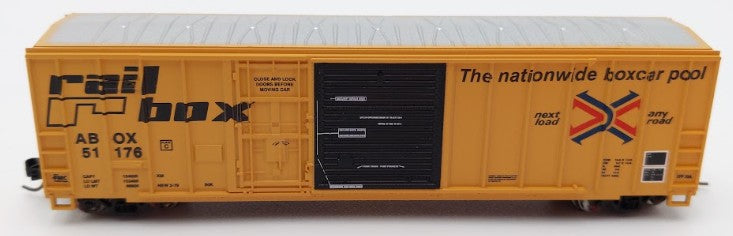 Athearn 24227 N Scale Railbox 50' FMC Exterior Post Combo Door Box Car #51176