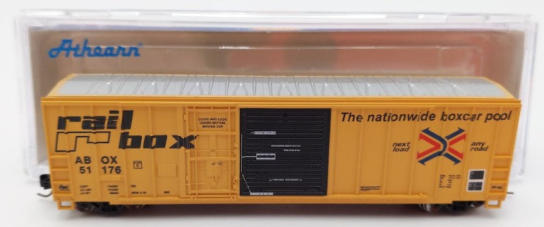 Athearn 24227 N Scale Railbox 50' FMC Exterior Post Combo Door Box Car #51176