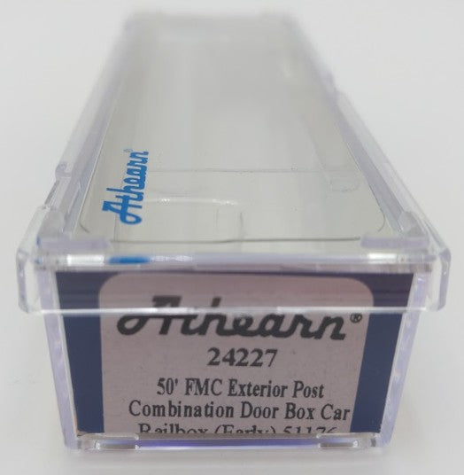 Athearn 24227 N Scale Railbox 50' FMC Exterior Post Combo Door Box Car #51176