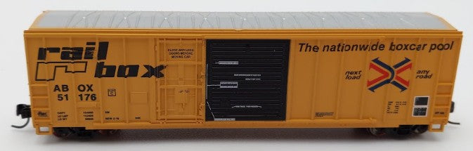 Athearn 24227 N Scale Railbox 50' FMC Exterior Post Combo Door Box Car #51176