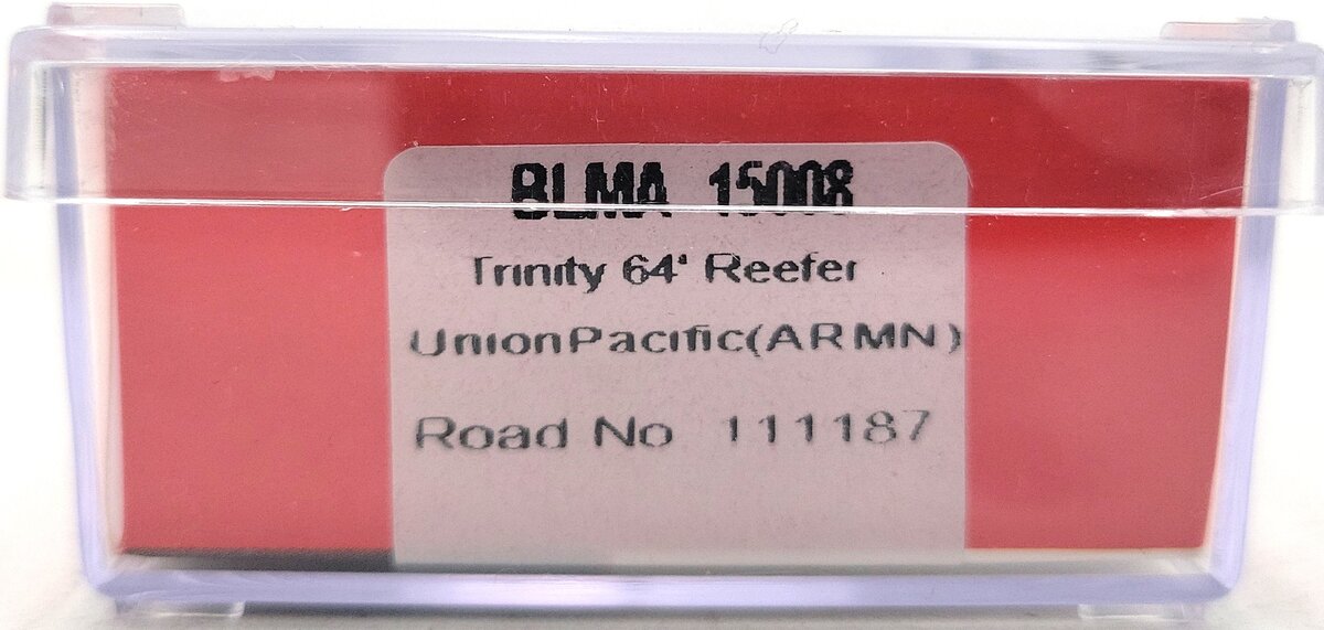 BLMA Models 15008 N Scale Union PacificTrinity 64' Reefer Car #111187 LN/Box