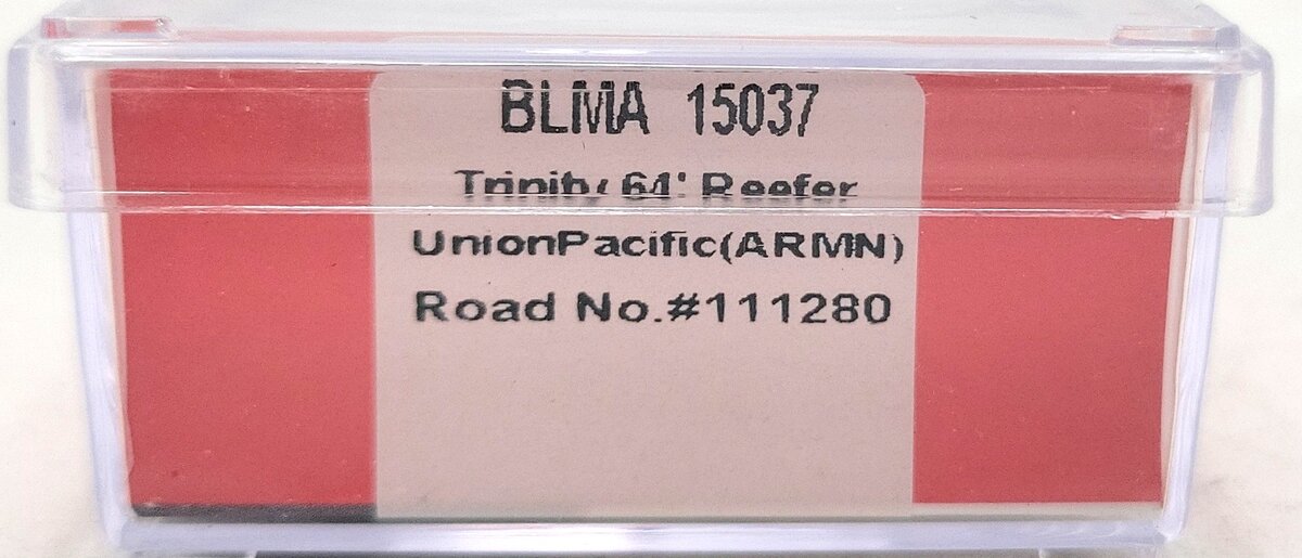 BLMA Models 15037 N Scale Union Pacific Trinity 64' Reefer #111280 LN/Box