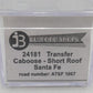 Bluford Shops 24181 N Scale Santa Fe Short Roof Transfer Caboose #1007 LN/Box