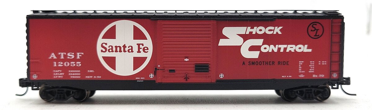 Athearn 6977 N Santa Fe 50' PS-1 Single Door Box #12055 LN/Box