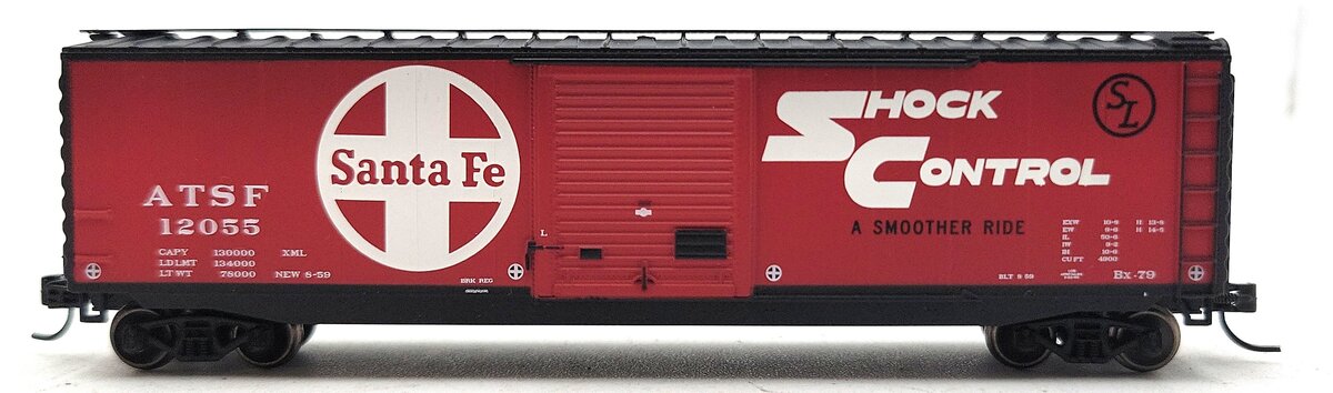 Athearn 6977 N Santa Fe 50' PS-1 Single Door Box #12055 LN/Box