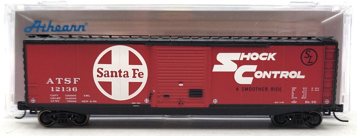 Athearn ATH6978 Santa Fe 50' PS-1 Single Door Boxcar #12136 LN/Box