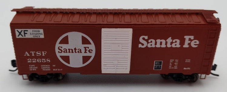 Deluxe Innovations 22658 N Scale Santa Fe XF Series Boxcar #22658 EX/Box