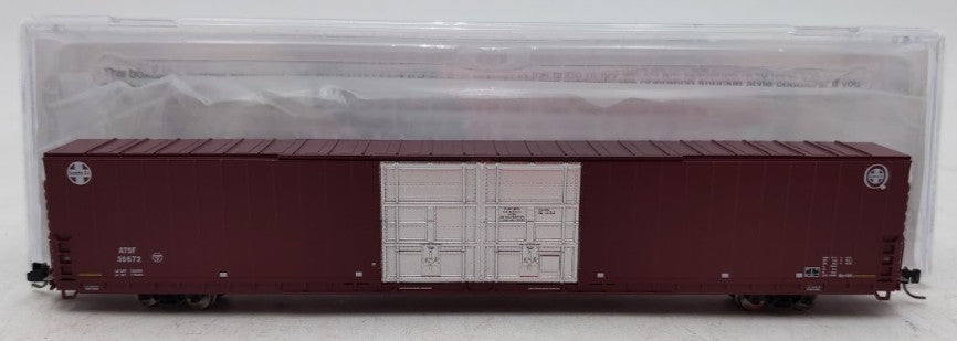 Bluford Shops 86600 N Scale ATSF PS 86' Auto Parts Double Door Boxcar #36672 EX/Box