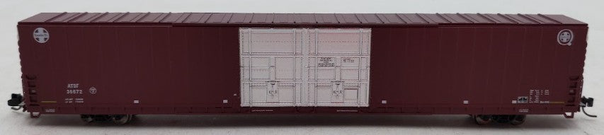 Bluford Shops 86600 N Scale ATSF PS 86' Auto Parts Double Door Boxcar #36672 EX/Box