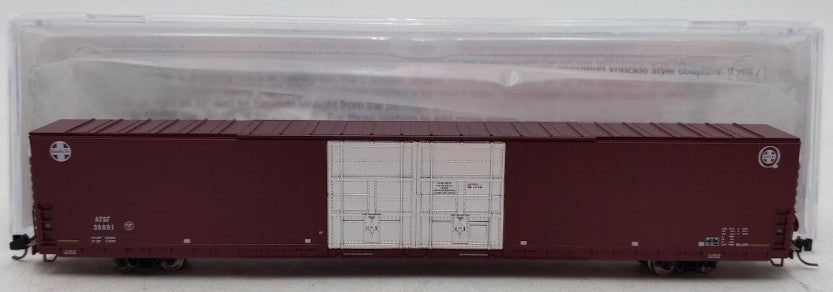 Bluford Shops 86605 N Scale ATSF PS 86' Auto Parts Double Door Boxcar #36691 EX/Box