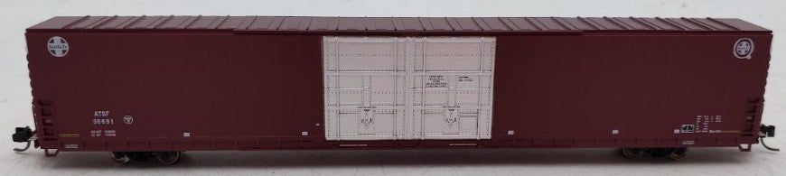 Bluford Shops 86605 N Scale ATSF PS 86' Auto Parts Double Door Boxcar #36691 EX/Box