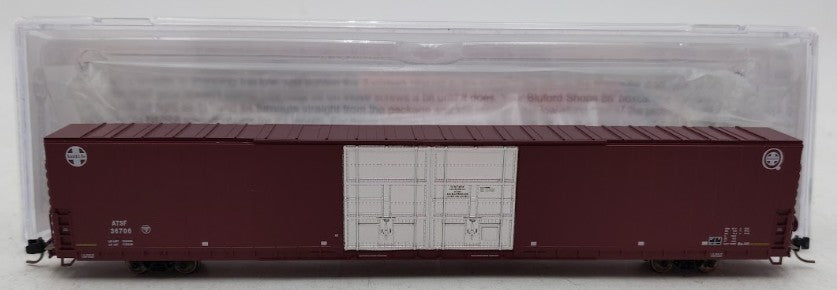 Bluford Shops 86601 N Scale ATSF PS 86' Auto Parts Double Door Boxcar #36706 EX/Box