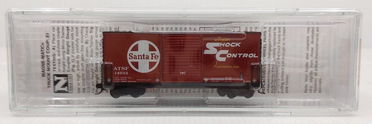 Micro-Trains 10100051 N ATSF 40' High Cube Boxcar #14032