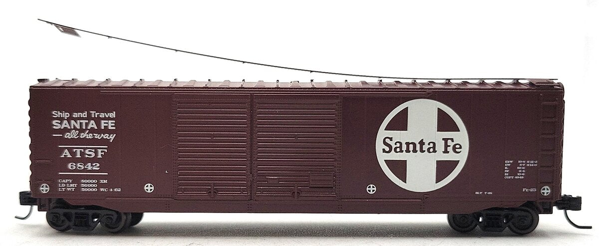 Athearn 14187 N Santa Fe 50' PS-1 Double Door Box #6842 EX/Box