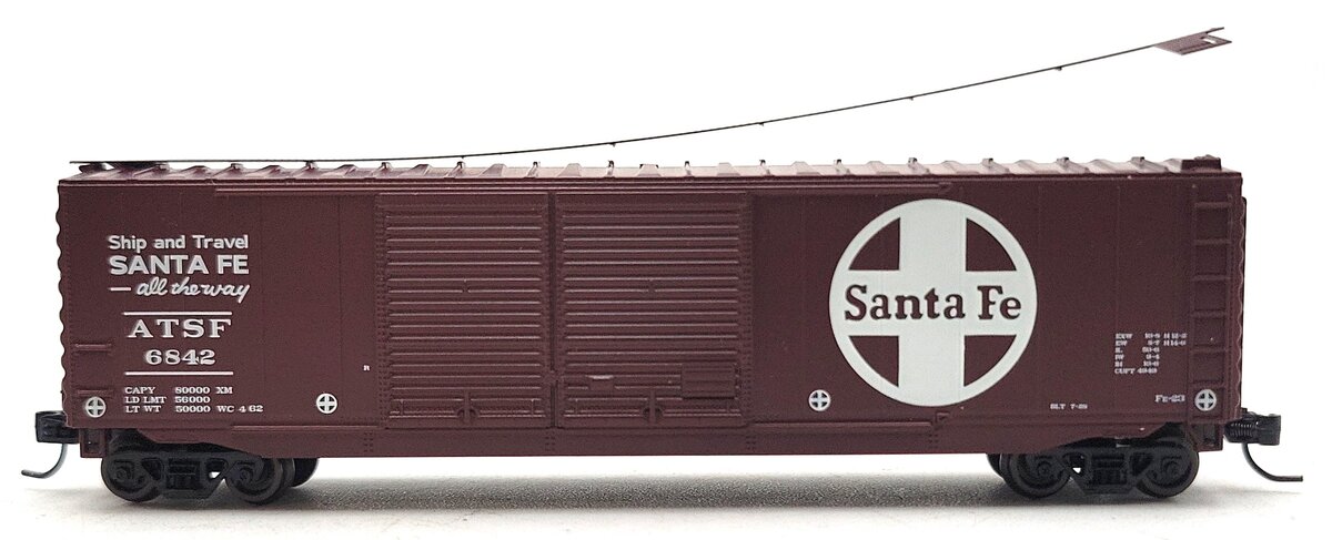 Athearn 14187 N Santa Fe 50' PS-1 Double Door Box #6842 EX/Box