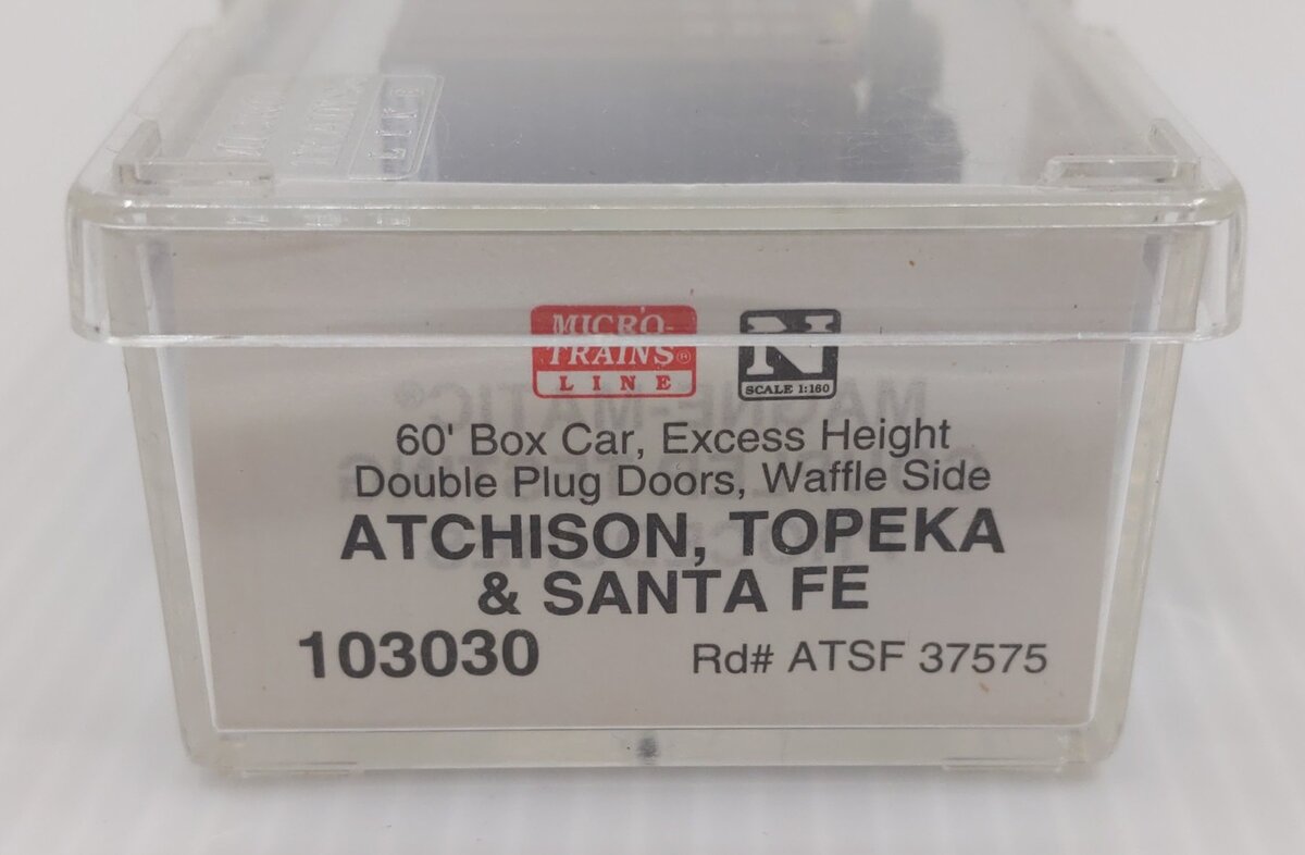 Micro-Trains 10300030 N ATSF 60' Excess Height Double Plug Door Boxcar #37575 LN/Box
