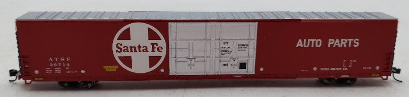 Bluford Shops 188-86491 N Santa Fe 86' Double-Door Auto-Parts Boxcar #36714 EX/Box