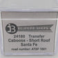 Bluford Shops 24180 N Scale Santa Fe Short Roof Transfer Caboose #1001 EX/Box