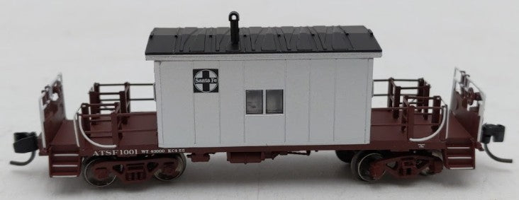 Bluford Shops 24180 N Scale Santa Fe Short Roof Transfer Caboose #1001 EX/Box