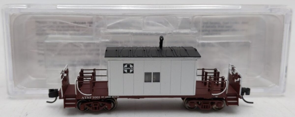 Bluford Shops 24180 N Scale Santa Fe Short Roof Transfer Caboose #1001 EX/Box