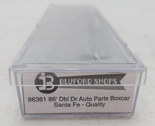 Bluford Shops 86361 N Scale Santa Fe Double Door Auto Parts Boxcar #36715 EX/Box