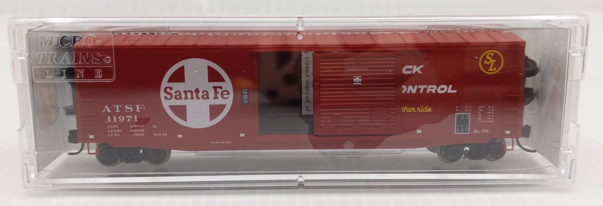 Micro-Trains 18000240 N ATSF 50' Standard 10' Single Door Boxcar #11971 LN/Box