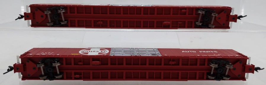 Bluford Shops 86492 N Santa Fe 86' Double Door Auto Parts Boxcar (Set of 2) EX/Box