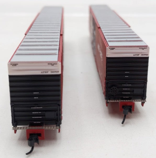 Bluford Shops 86492 N Santa Fe 86' Double Door Auto Parts Boxcar (Set of 2) EX/Box