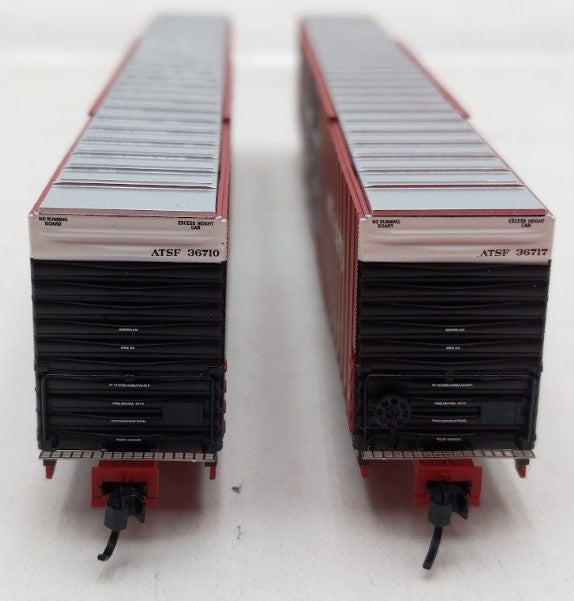 Bluford Shops 86492 N Santa Fe 86' Double Door Auto Parts Boxcar (Set of 2) EX/Box