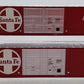 Bluford Shops 86492 N Santa Fe 86' Double Door Auto Parts Boxcar (Set of 2) EX/Box