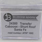 Bluford Shops 24380 N Scale Santa Fe Short Roof Transfer Caboose #1002 EX/Box