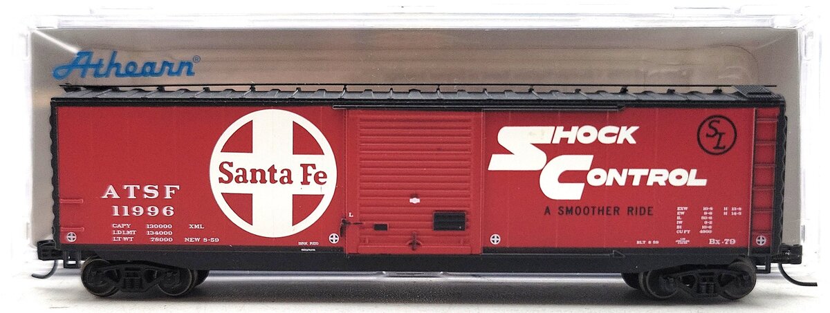 Athearn 6976 N Santa Fe 50' PS-1 Single Door Box #11996 LN/Box