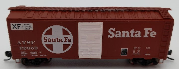 Deluxe Innovations 22652 N Scale Santa Fe XF Series Boxcar #22652 EX/Box