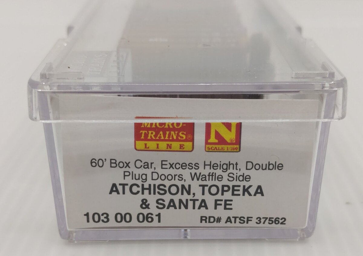 Micro-Trains 10300061 N ATSF 60' Excess Height Double Plug Door Boxcar #37562 LN/Box